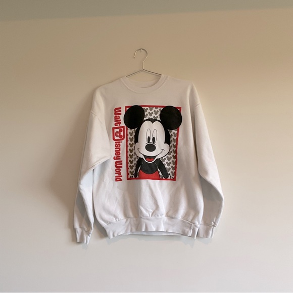 Disney Sweaters - Walt Disneyworld Mickey Mouse Vintage Sweater Size M. Front and Back Mickey